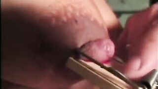 The girl is tied up and fucked in a hardcore scene