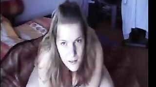 A fat woman was fucking without knowing she was being watched