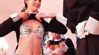Nun forces three girls to have sex in a group in the convent