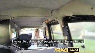 A hot bride has sex with a taxi driver before the wedding
