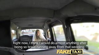 A hot bride has sex with a taxi driver before the wedding