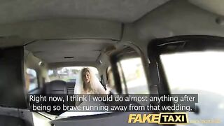 A hot bride has sex with a taxi driver before the wedding