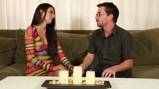 A hot girl is getting fucked by a botanist during massage