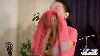 An old man fucked in his ass a young girl with juicy tits
