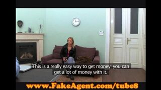 Friends arranged a sex casting for her on the couch