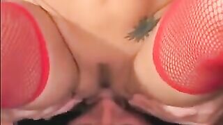 Chick in linen stockings sat on her face and licked pussy, a daring act
