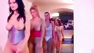 Busty milf is the centerpiece of an intense group encounter