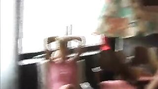 Peeping porn with a girl in a skirt is too exciting