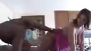The wife agreed to sex without a plot for a big cock