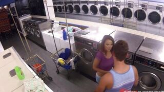 A guy fucked pretty Dillion Harper in the laundry room