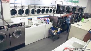 A guy fucked pretty Dillion Harper in the laundry room