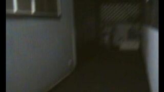Busty woman dancing naked at home, her husband watching without resistance