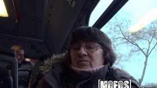 Fucking with a stranger in the bus is her hobby