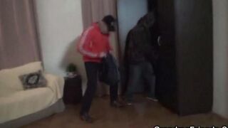 Sexual grandmother fucks her grandson and his father