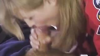 A fan gave herself to a hockey player in anal