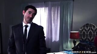 The man roughly fucked the beautiful whore with fake tits