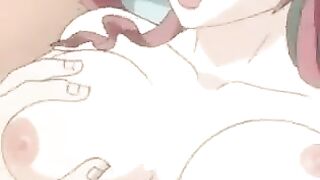 Hentai with a hot chick from a cleaning lady, getting fucked by the owner’s son