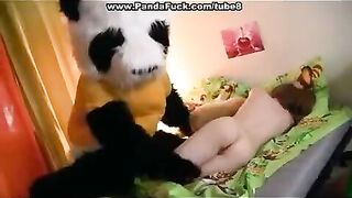 Plush Mishka, a pervert, fucked his mistress, who might have also taken control