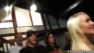 The little girls are getting drunk and having sex at the party