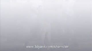 Babe anime has sex with two big monsters