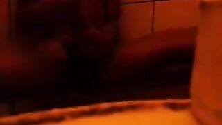 The first thing in the shower, then came the fingers