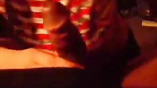 A blowjob with a sexy lady, made at home and full of passion