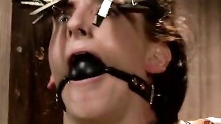 The poor girl was tied up and humiliated with a vibrator
