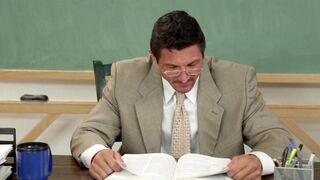 The student received a good mark thanks to the teacher's blowjob