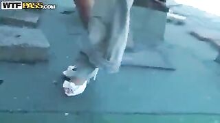 Tourist left Pikaper in the mountains and had anal sex