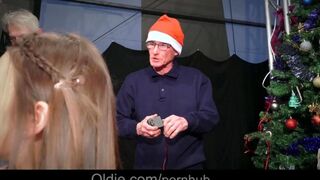 A group fuck with an old crowd and a beautiful Snow Maiden