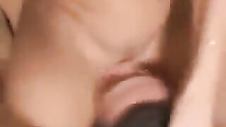 Sat on his face and forced to lick pussy, just like in a hardcore FFM scene