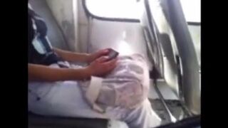 A stunning girl watched as a guy whipped out his huge dick and jerked off