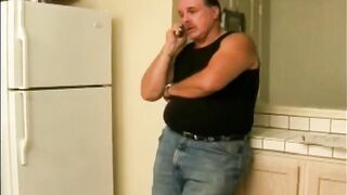An old woman was joyfully fucked by a young man