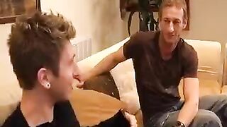 A sister poses naked, and the brother takes off all his clothes