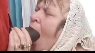 The old Negro with a big cock fucked his grandmother