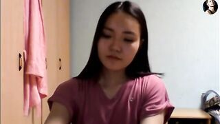 A figure appears on Skype and a naughty girl is fucking with her