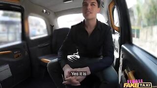 A girl is a taxi driver in an alternate universe. She’s got huge boobs