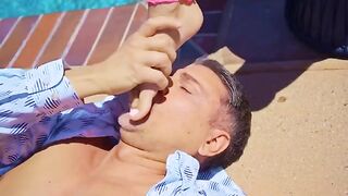 You have to kiss her ass before you can stick your cock in it!