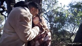 Latina beauty takes it in the ass from two guys in an intense interracial threesome