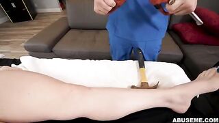Rough sex and teasing in a sensual massage