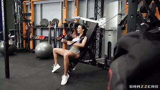 Scissoring sexy girl with a sweaty body