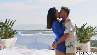 Crash a party and enjoy outdoor intimate moments with beauty