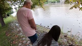 Feeding ducks with beavers and creampies for a cute duck hunter Serina Gomez – Part 1