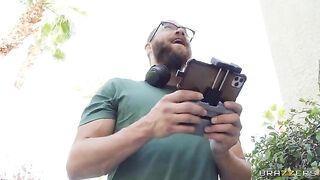 Pervert dude climbed in the window and got his dick sucked