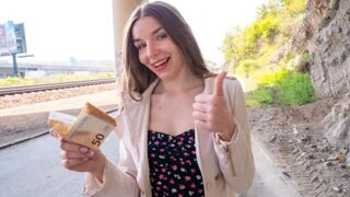A shy girl agreed to have sex with me for a couple hundred bucks