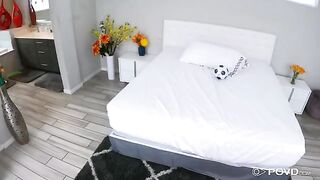 The coach fucked a girl and made creampie in her