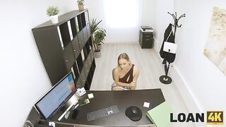 An interview video with a bold boss and secretary in an office setting