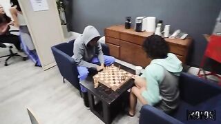 A girl has sex in public places, exciting her lover