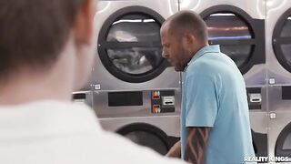 Doing the laundry and getting some neighborly action