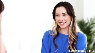 A mouth worth a million dollars in an FFM threesome with cheating teens